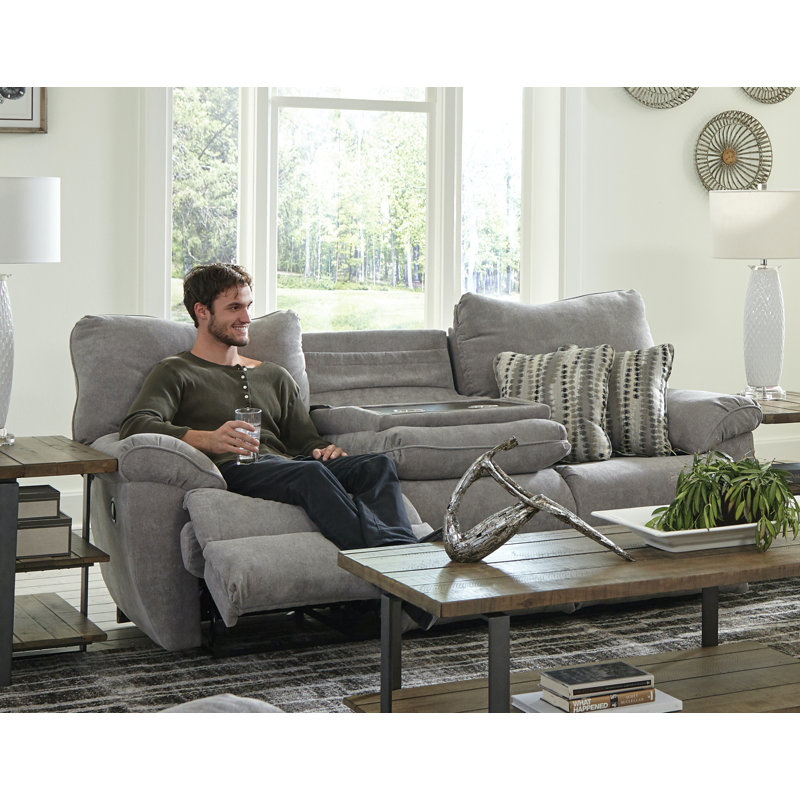 Lark Manor Anaika 89" Pillow Top Arm Reclining Sofa & Reviews Wayfair